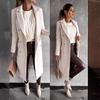 Женский шерстяной двубортный пальто с длинным рукавом, бестселлер сезона Осень/Зима 2025