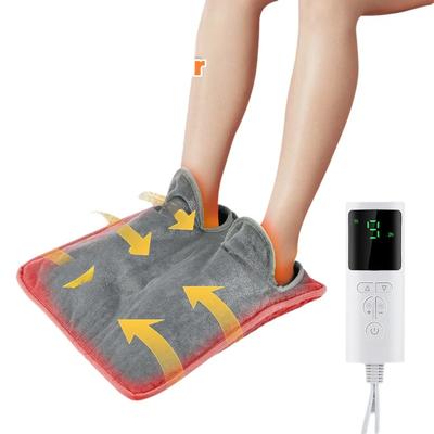 Электрическая грелка для ног для ног Быстронагревающаяся подушка с ЖК-дисплеем и Нескользящая Защита от перегрева Моющаяся Складная Портативная
