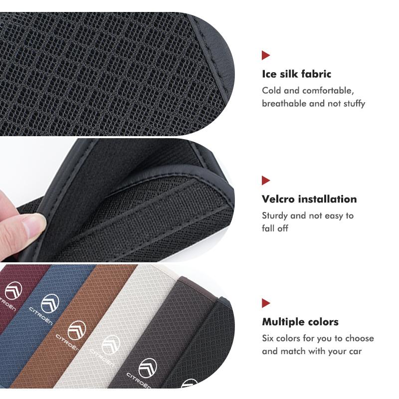 Ice Silk Safety Belts Shoulder Protection Car Seat Belt Cover For Citroen Jumper Celysee Cactus Picasso Aircross Saxo Grand ajo256