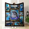 Dolphin Collage Blanket for all seasons blanket lunch break throw gift
