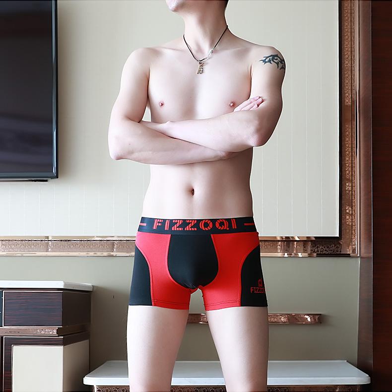 Мужское нижнее белье Хлопковые боксеры Мужские четырехсторонние трусы Мужские дышащие шорты