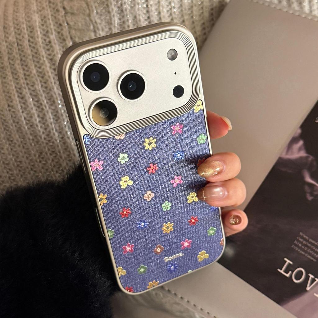 Креативный позолоченный цветочный чехол для iPhone 16, iPhone 17 и iPhone 17 Pro Max