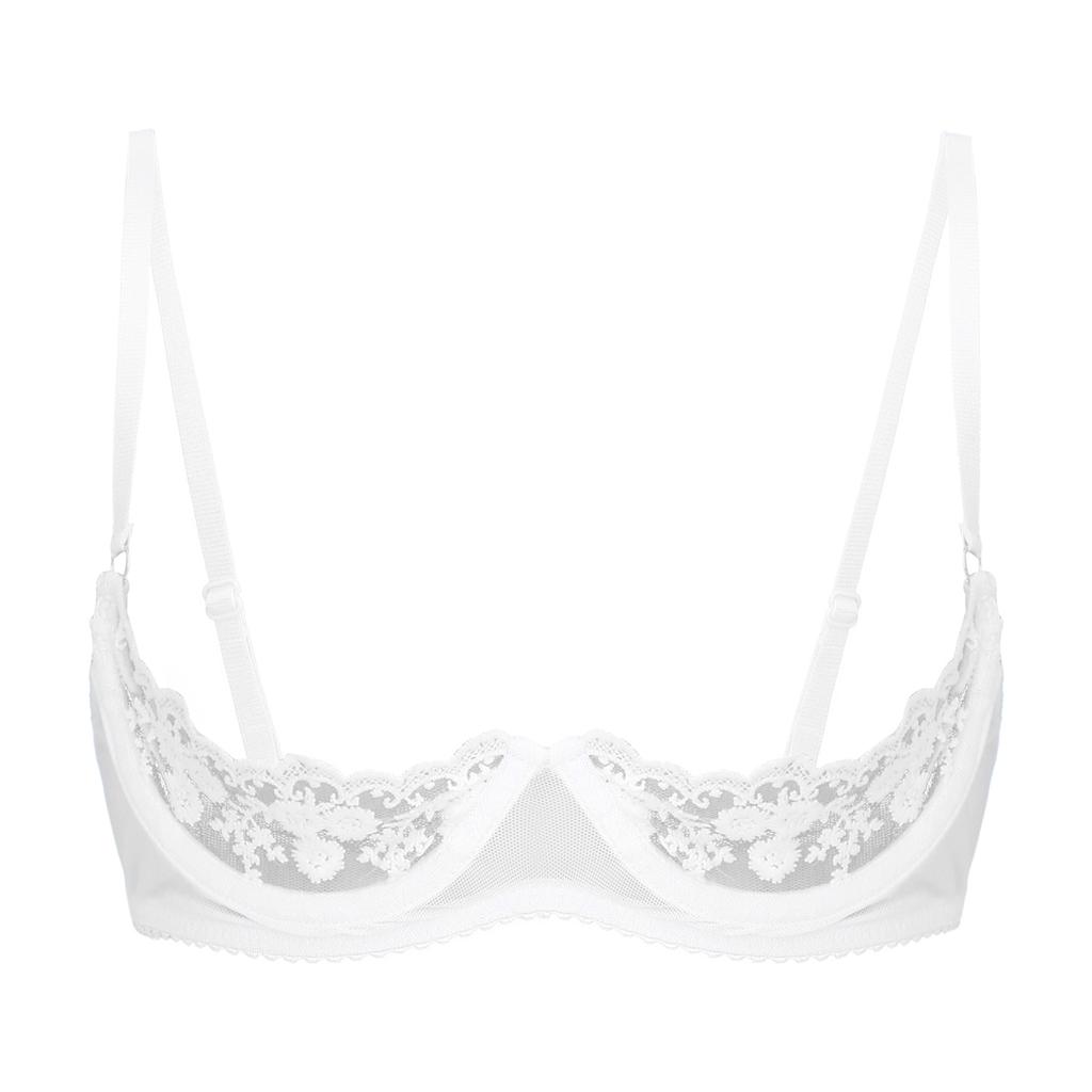 Женский прозрачный кружевной бюстгальтер на косточках с цветочным принтом, нижнее белье с регулируемым ремешком, бюстгальтер без подкладки, нижнее белье