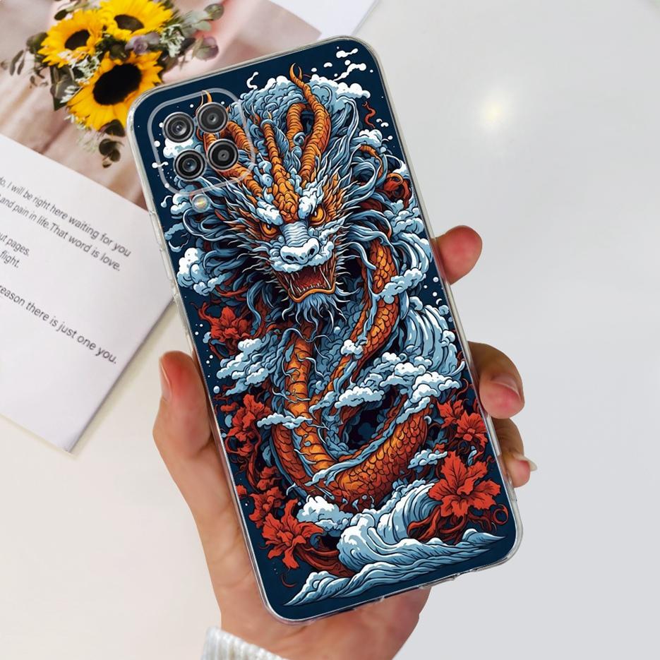 Чехол для Samsung Galaxy A12 F12 M12 Модный Расписной Чехол Прозрачные Силиконовые Чехлы для Телефона Для Samsung A12 M 12 Galaxy M12 Мягкие Fundas