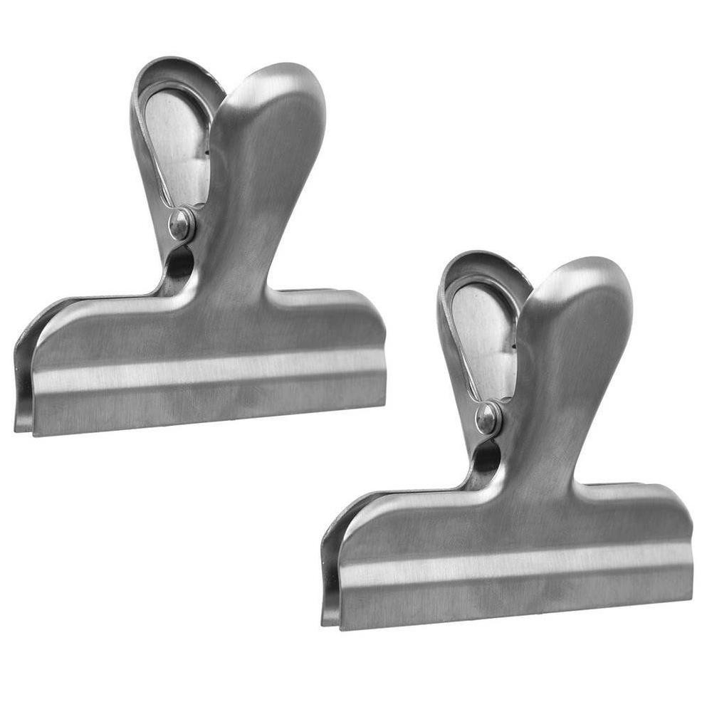 Orion Stainless Steel Bag Sealing Clips 7 cm - Set of 2