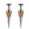 2pcs Conical Shape Wine Bottle Stopper Zinc Zinc Zinc Alloy Wine Preserver Bar Tool Wine Saver  Restaurant
