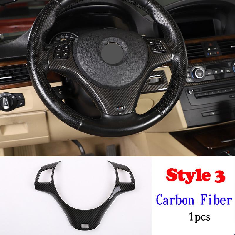 Для BMW 1 серии 3 серии E87 E90 E92 2004-2012 Декоративная накладка на рулевое колесо автомобиля Отделка Рамка Наклейка Автоаксессуары