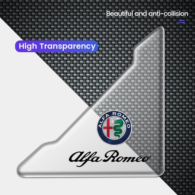 PRTZU1 for Car Door Corner Anti-collision Covers Stickers For Alfa Romeo Giulia Stelvio Giulietta 156 159 147 Mito Tonale Brera Disco