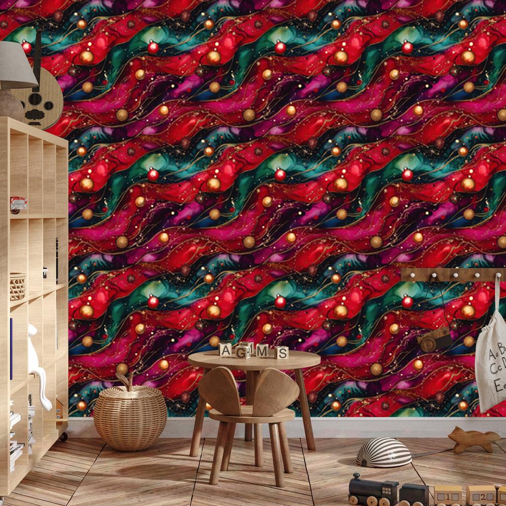 Ink wallpaper red, burgundy, burgundy and pink 50x1000