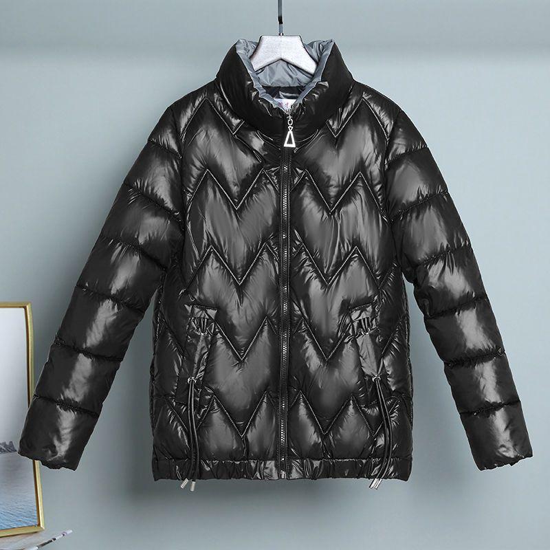 Новое поступление, женское короткое хлопковое пальто с воротником-стойкой, утолщенная и повседневная свободная зимняя куртка