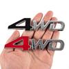 3D металлический хром черный цифры буквы логотип 4wd эмблема автомобиля крыло значок багажник наклейка 4WD наклейка аксессуары