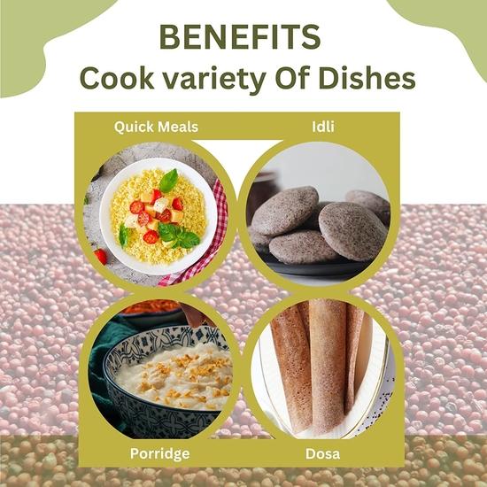 Nature's Quest Ragi 1800 Gms | Finger Millet | Ragulu | Ragi | Nachni |Ragi Millet | Kezhvaraghu| Marwa | Mandika | Nagli Chemical Free