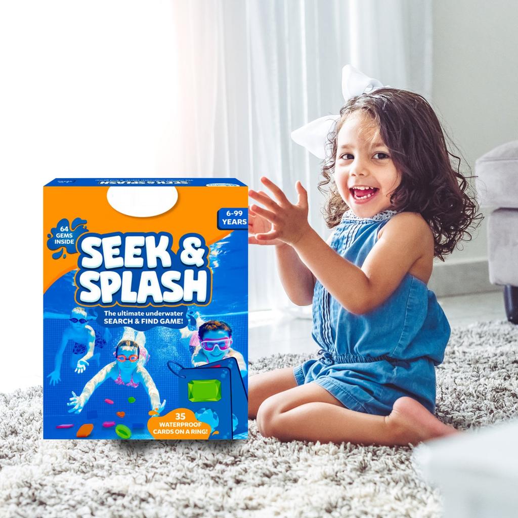 Набор Ultimate Seek & Pool - 64 сверкающие игры "Найди и покажи", STEM-обучающая водная игрушка для мальчиков и девочек 6-12 лет