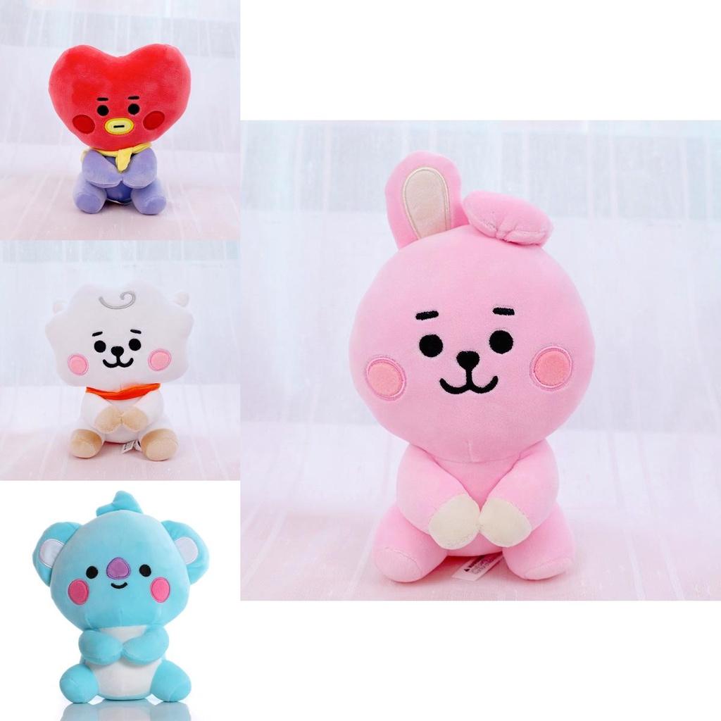 Очаровательная Kpop Bts Bt21 Коллекция Плюшевых Игрушек Сидячих Кукол с Татой Куки Чимми Койей Шуки Мангом