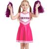 Girls Cheerleading Uniform Kids Sports Day Performance Dress School Cheer Outfit Children
