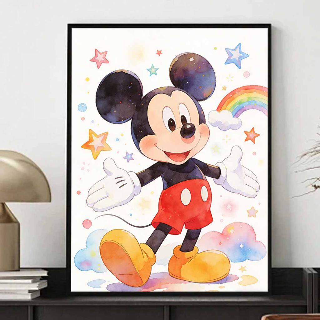Disney Diamond Art Painting Kit Mickey Mouse Fun & Colorful Home Wall Decor Handmade Gift