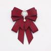 Crystal Bow Tie Rhinestone Ribbon Bow Brooch Fashion Neck Tie  For Men and Women