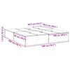 Storage Bed Frame Concrete Grey 200 x 200 cm Engineered Wood