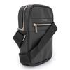 Men's Shiny Black Shoulder Bag BILL TORNADE