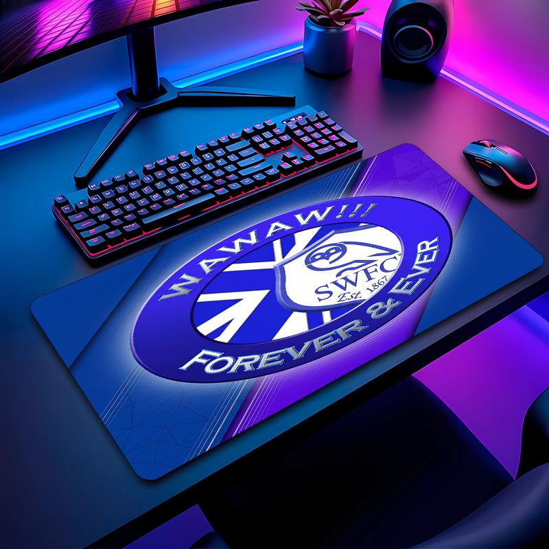 Sheffield Wednesday Football Pattern Mouse Pad Non?Slip Rubber Base Gaming Mousepad For Desk Office Home