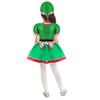Kids Girls Christmas Holiday Outfit Santa's Elf Cosplay Costume Xmas Fancy Dress with Hat