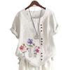 Women's Short Sleeve Cotton Top with Popular Floral Print In 11 Vibrant Colors