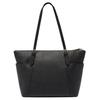 Bally Zipper Closure Striped Decorative Design Embossed Cowhide Tote Handbag Large Women tote Black Light-Gold 6306270
