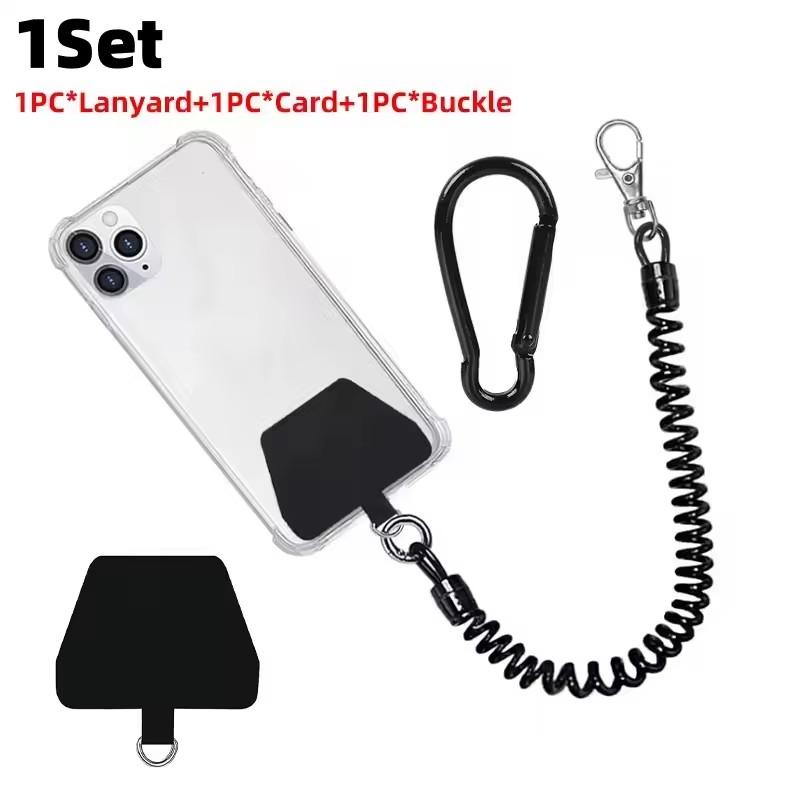 Anti-Theft Telescopic Spring Lanyard Anti Lost Wrist Safety Tether for Mobile Phones Accessories Phone Gasket Hanging Neck Rope 6