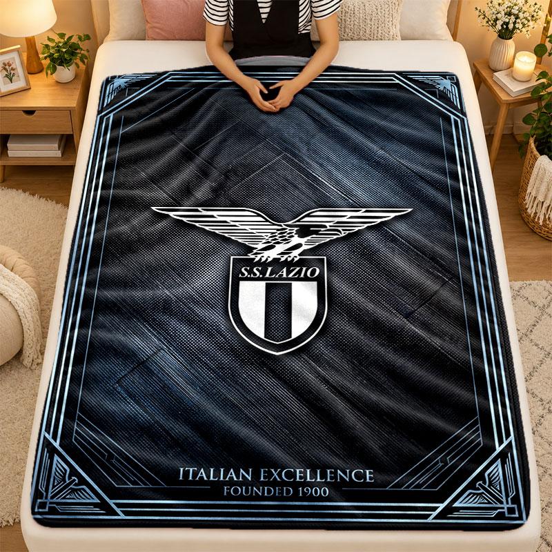 Фланелевое одеялоLazio FC Теплое Мягкое Плед для Дивана Кровати Гостиной