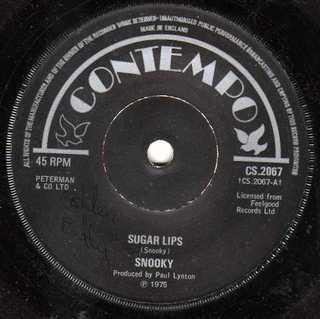 7-дюймовая пластинка SNOOKY Sugar Lips Waiting For You CS2067 Contempo 1975 UK SoulFunk Б/у