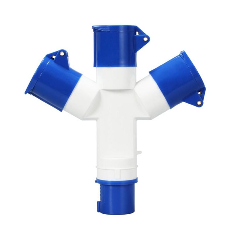 16A 2/3-ходовой разветвитель, устойчивый к коррозии, электрический сетевой адаптер для подключения караванов, автодомов