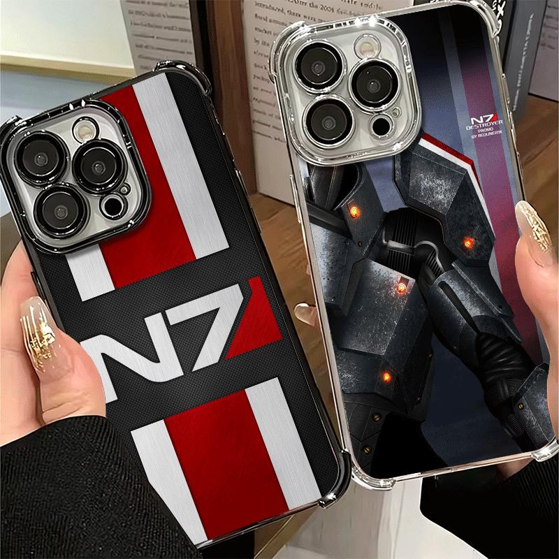 Мягкий чехол для телефона N7 Mass Effect для Xiaomi Poco X7 X8 Pro Max X6 X5 X3 F8 Ultra F7 M8 M7 M5S Redmi 15C 15A 15 14C 13C 12C 13 12