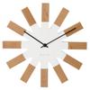 Interform Wall Clock Vierko White Nordic Wood W25 X H25 X Sweep Movement CL-2949WH D2.5cm