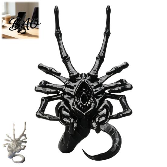 Adjustable Viewing Angle Stand Alien Facehugger Phone Stand, Unique 3D Printed Cell Holder, Compact Smartphone for Home Sturdy PLA Decorative