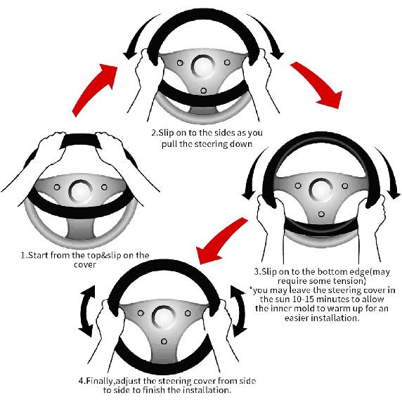 Ретро Цветок Голубя Цветочный Чехол на Руль Универсальные Аксессуары для Салона Автомобиля Для Женщин Мужчин 15 Дюймов Противоскользящий Дышащий Без Запаха Неопрен Декор