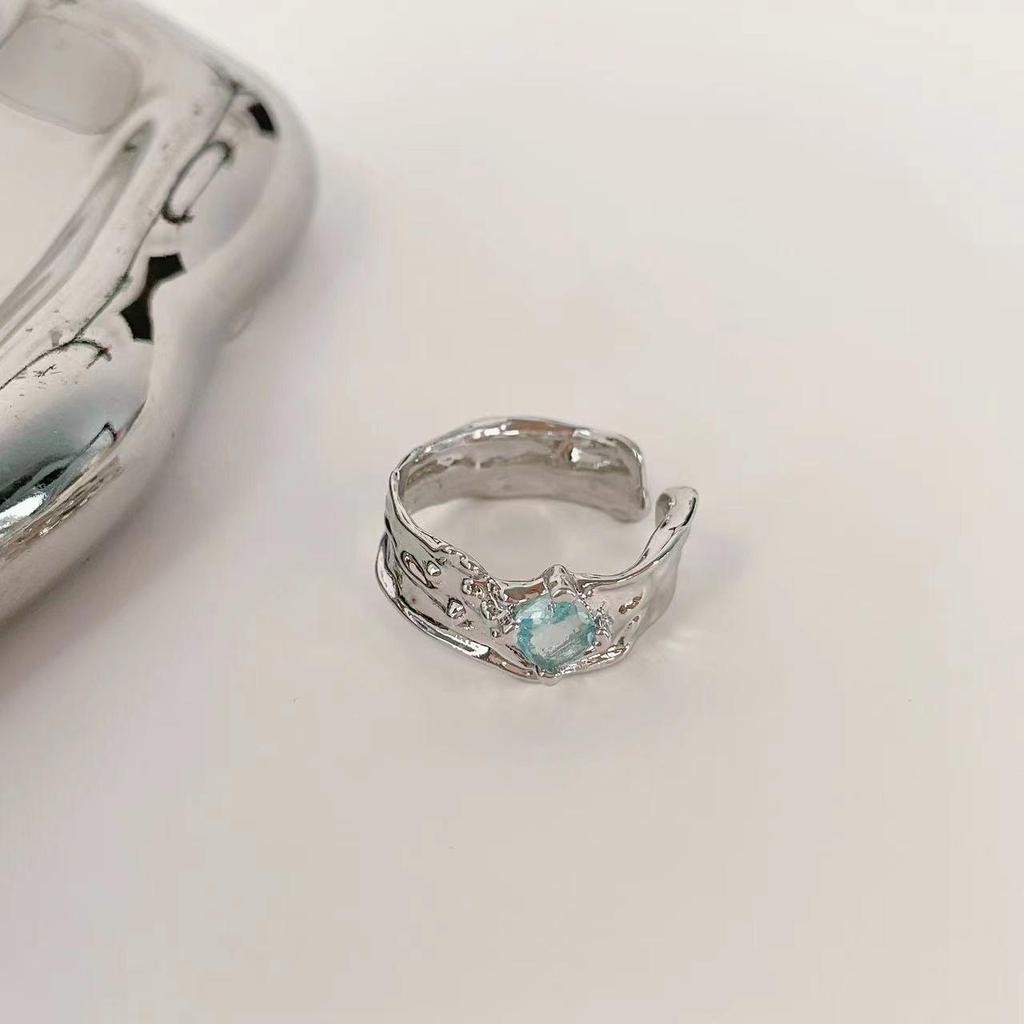 Персонализированное женское кольцо из розового сплава — элитное, легкое, роскошное, текстурированное, нестандартное отверстие, модные ювелирные изделия.