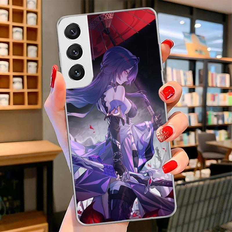Чехол для телефона Honkai Star Rail Ахерон для Samsung Galaxy S26 S25 Edge S24 Ultra S23 S22 Plus S21 S20 FE Мягкий Фундас Оболочка Ga