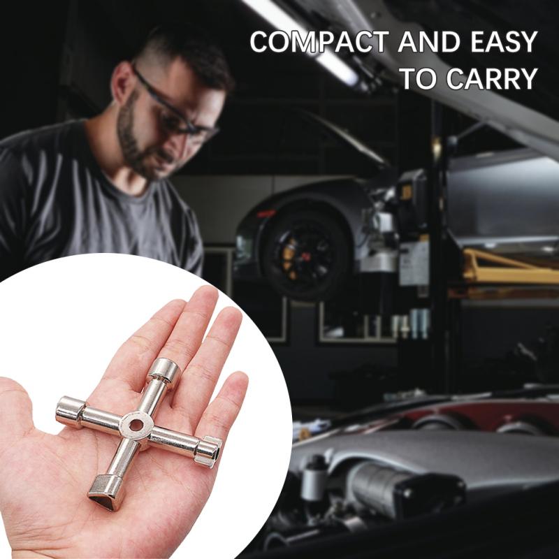 1/5 шт. Многоразмерный крестообразный ключ для внутреннего треугольника шкафа электрического управления, ключ для лифтовой двери, ключ для клапана водомера, инструменты для ремонта