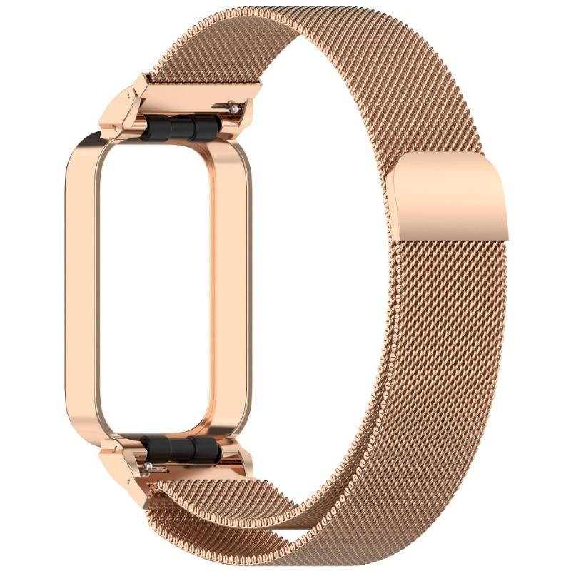 Для Xiaomi Band 9 Active Watchband Case Protector для Redmi Band 3 Watchband для Mi Band 9 Active Metal Bracelets+Cover