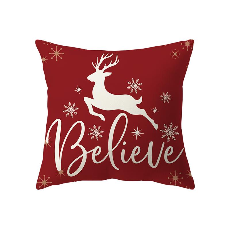 Рождественская елка, Рождественские украшения, наволочка с принтом, домашняя гостиная, украшение для дивана, полиэстеровая подушка, наволочка