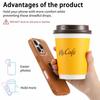 CASENEO For iPhone 16 Pro Max Magnetic Case Hand Strap Design PU Leather+PC Phone Cover