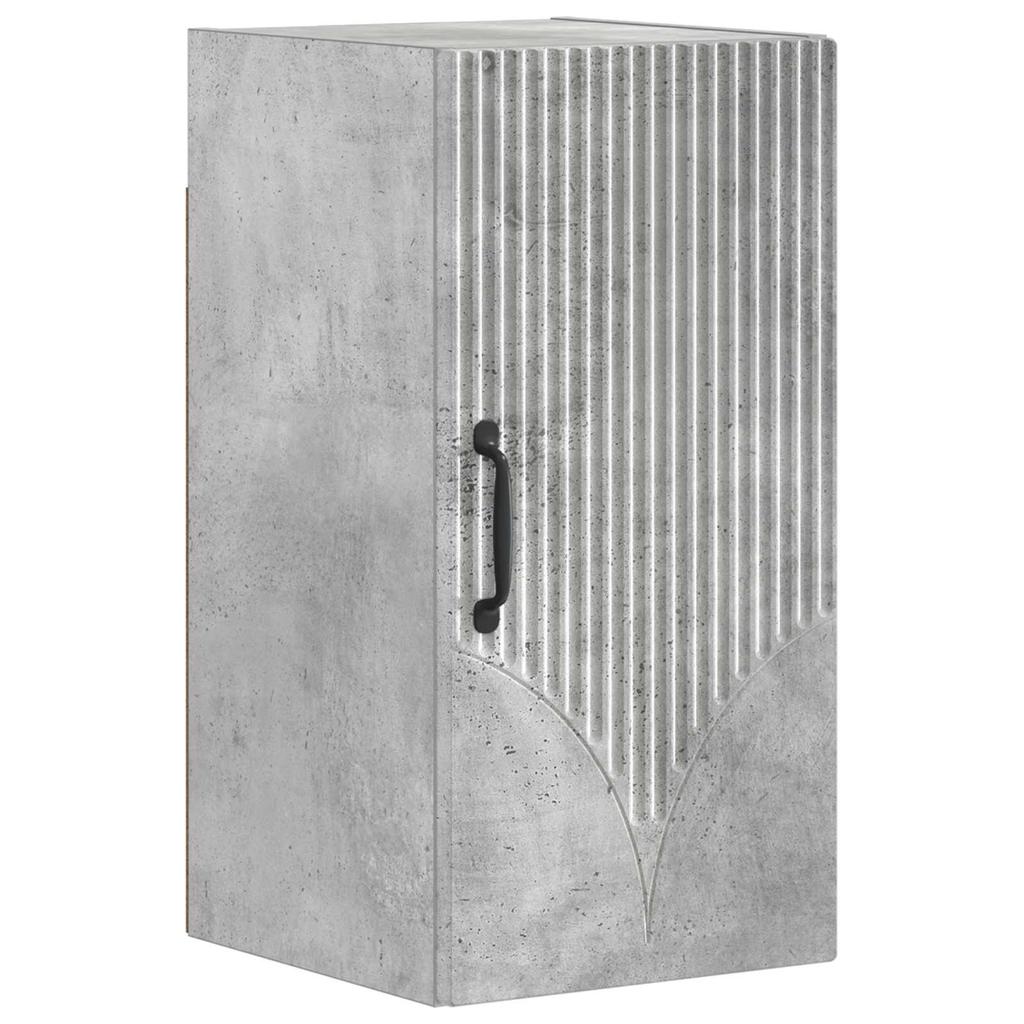 3 Piece Bathroom Cabinet System HOORN Concrete Grey