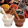 Crusher Bowl Mortar Pestle Set Kitchen Cooking Tools Garlic Herb Spice Garlic Press Manual Grinder