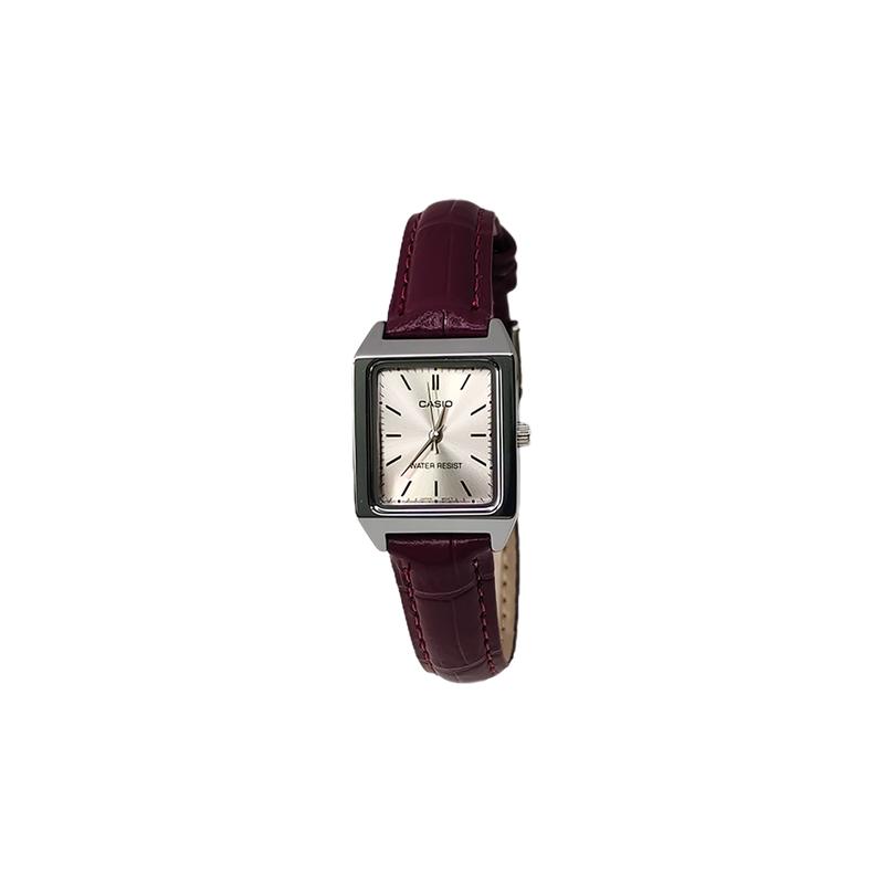 Casio Индивидуальные часы, модифицированная серия, серый корпус из нержавеющей стали, водонепроницаемые 200 метров LTP-V007D-4E, модифицированные-Розовый Старый Пап LTP-V007D-4E