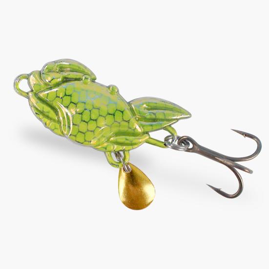 3.5CM/10G Metal Crab Spinner Blade Lure with Hook Long Casting Crab Bait with Rotating Sequin Spoon Spinnerbait Saltwater Freshwater Fishing