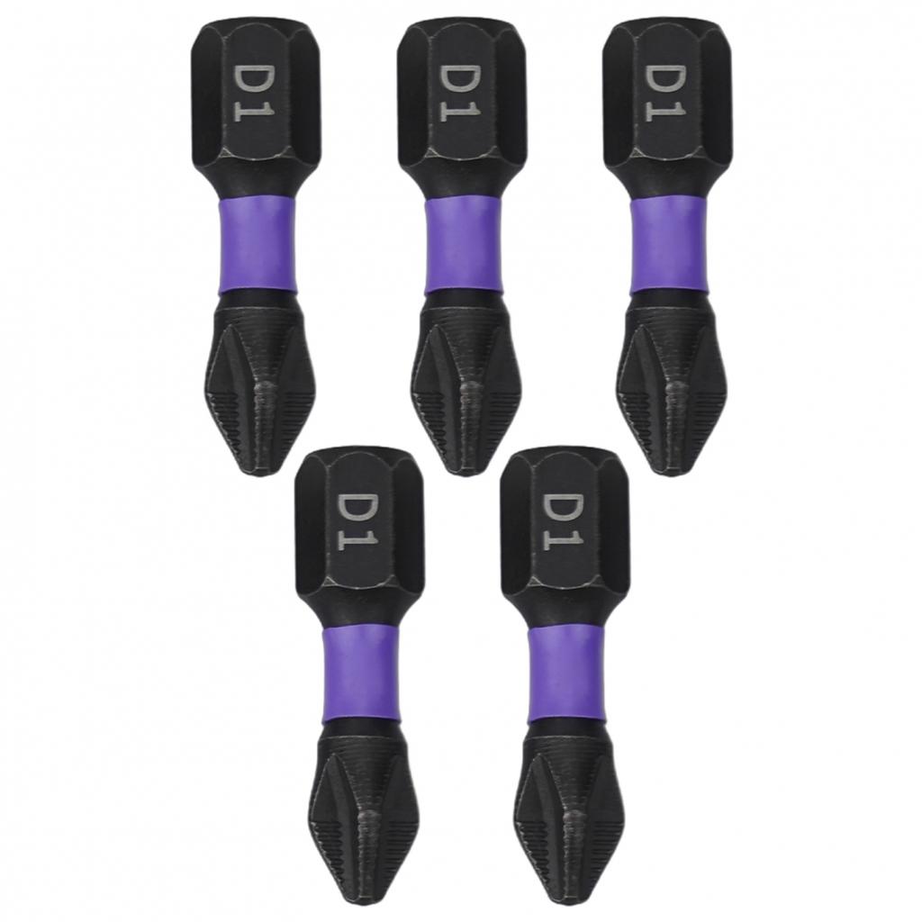 5pcs Batch Head Alloy Steel Black Magnetic Non-slip