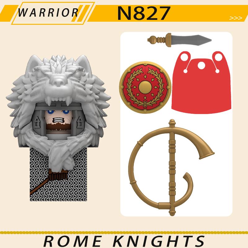 MOC Средневековый Военный Рим Рыцари Серия Строительные Блоки Замок Солдаты Фигурки Аксессуары Щит Кирпичики Рождественские Игрушки Подарки