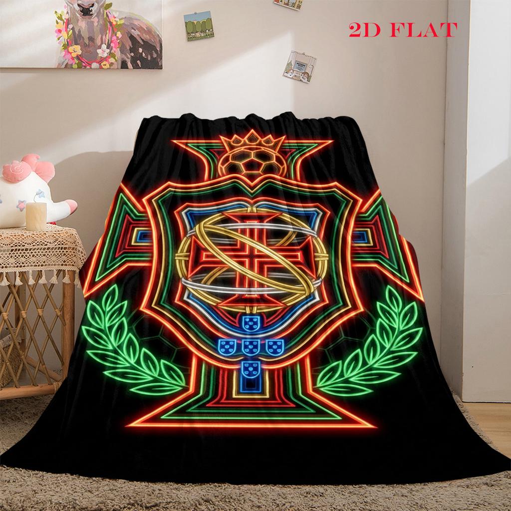 Royal Heraldry Ornate Design blanket Suitable for all seasons Camping trip Machine washable Nap Blanket Christmas gifts