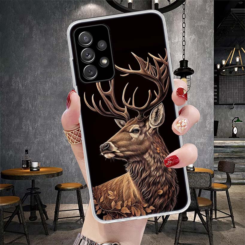 Deer Hunting Camo Phone Case For Samsung Galaxy A12 A22 A32 A52 A72 A02S A51 A50S A71 A70 A31 A20S Note 20 Ultra S10 A10S Galaxy
