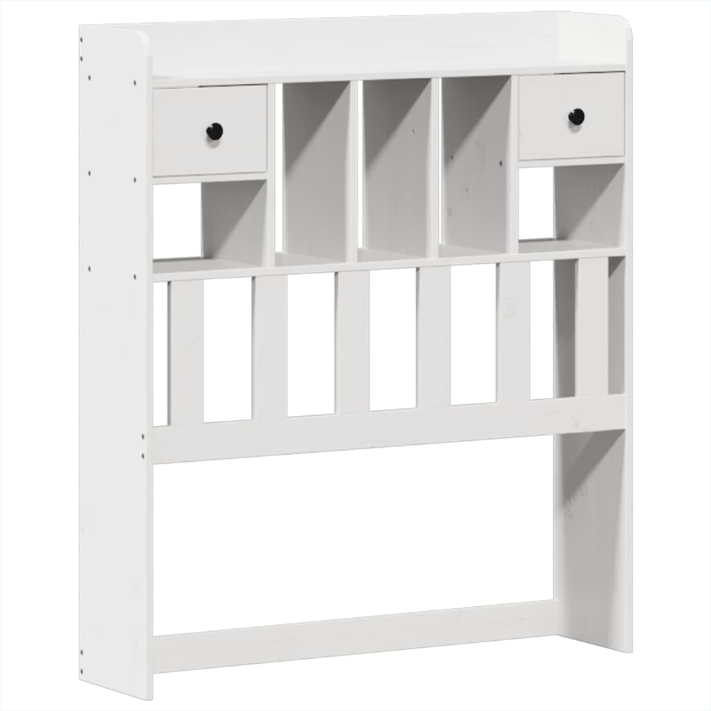 Solid Wood Bed without Mattress White 75 x 190 cm Pine Wood